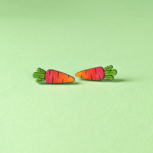 Rainbow Carrot Studs