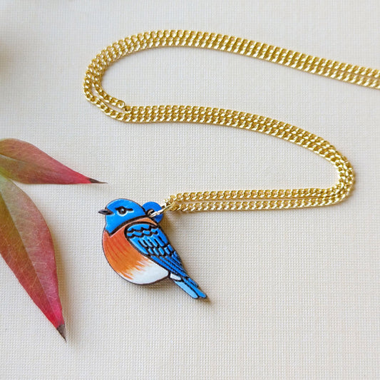 Mini Bluebird Necklace