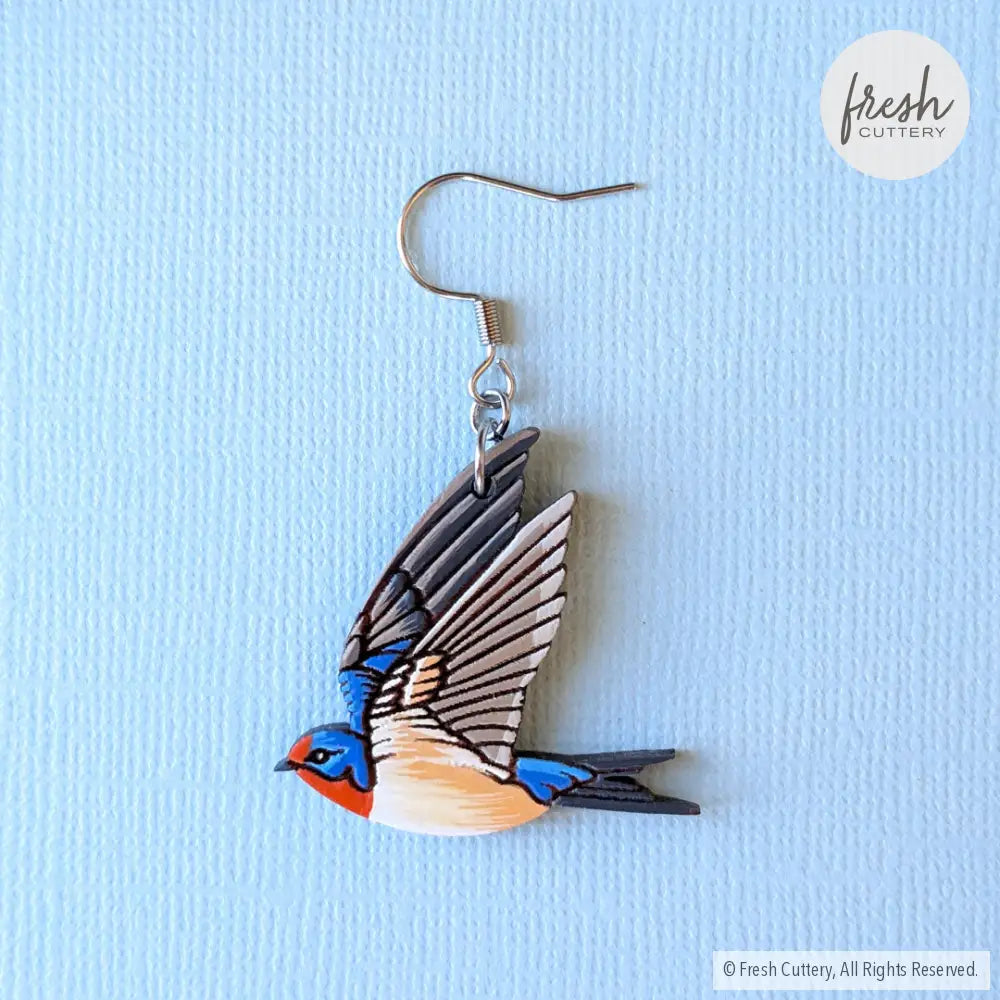Barn Swallow Earrings Dangle and Drop Earrings