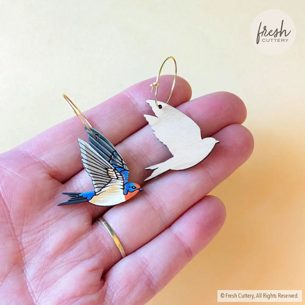 Barn Swallow Earrings Dangle and Drop Earrings
