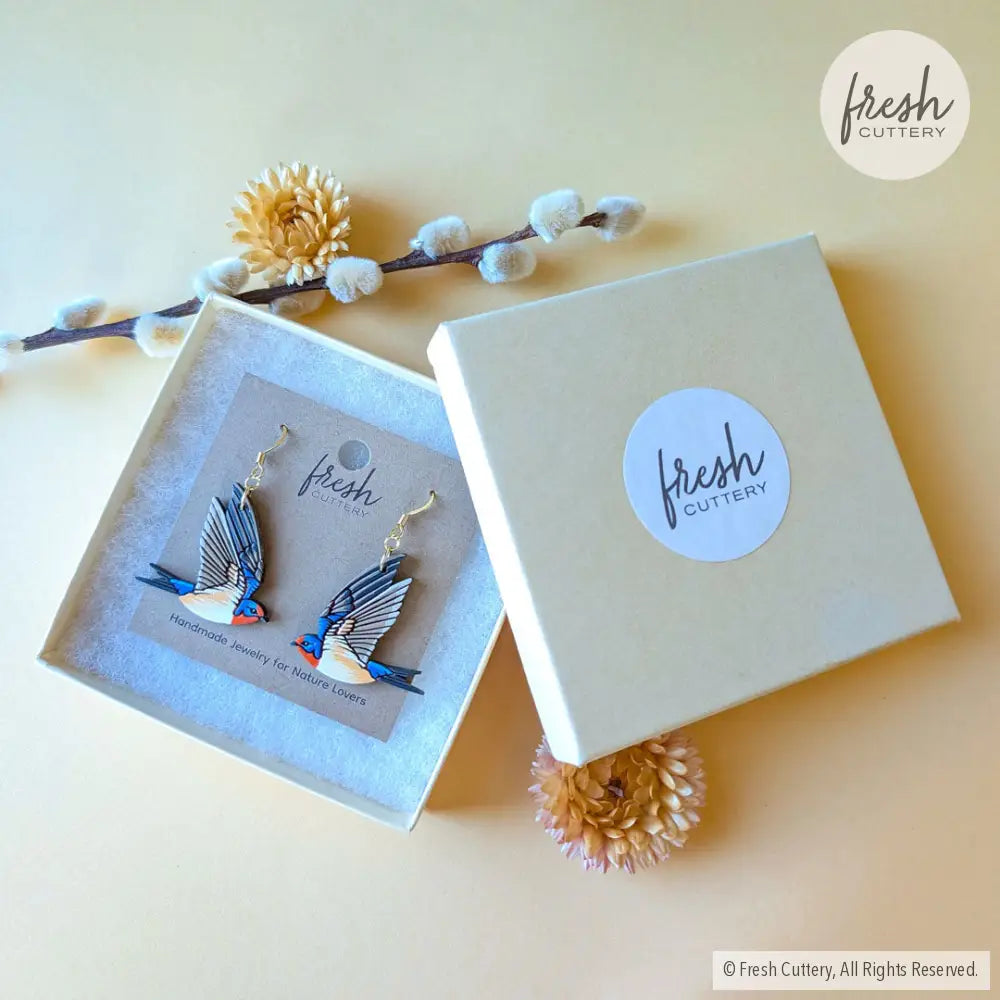 Barn Swallow Earrings Dangle and Drop Earrings