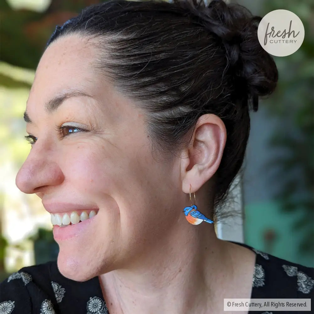 Bluebird Mini Hoops Dangle And Drop Earrings