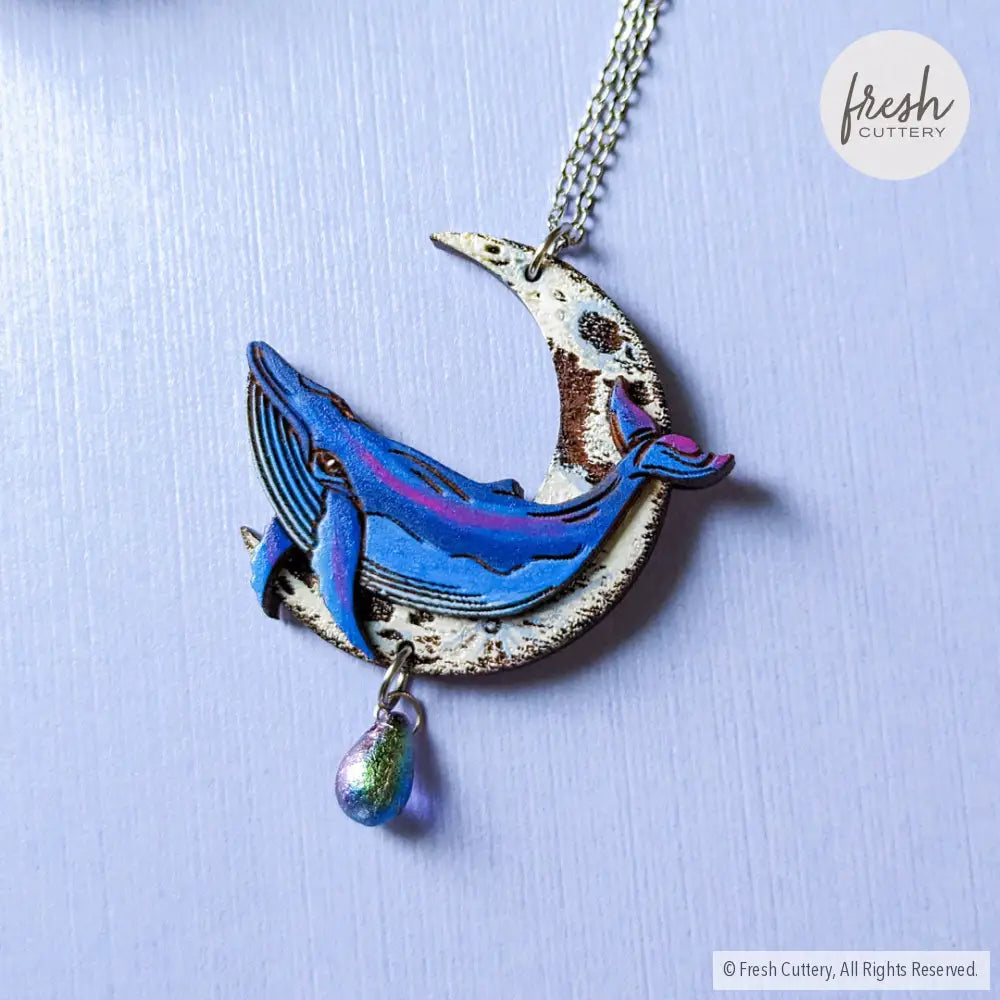 Celestial Whale Statement Necklace 1. Magic Blueberry Necklaces