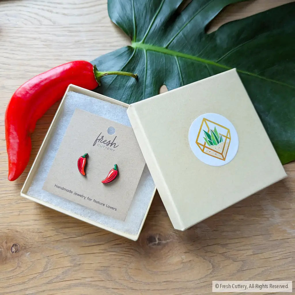 Chili Pepper Studs