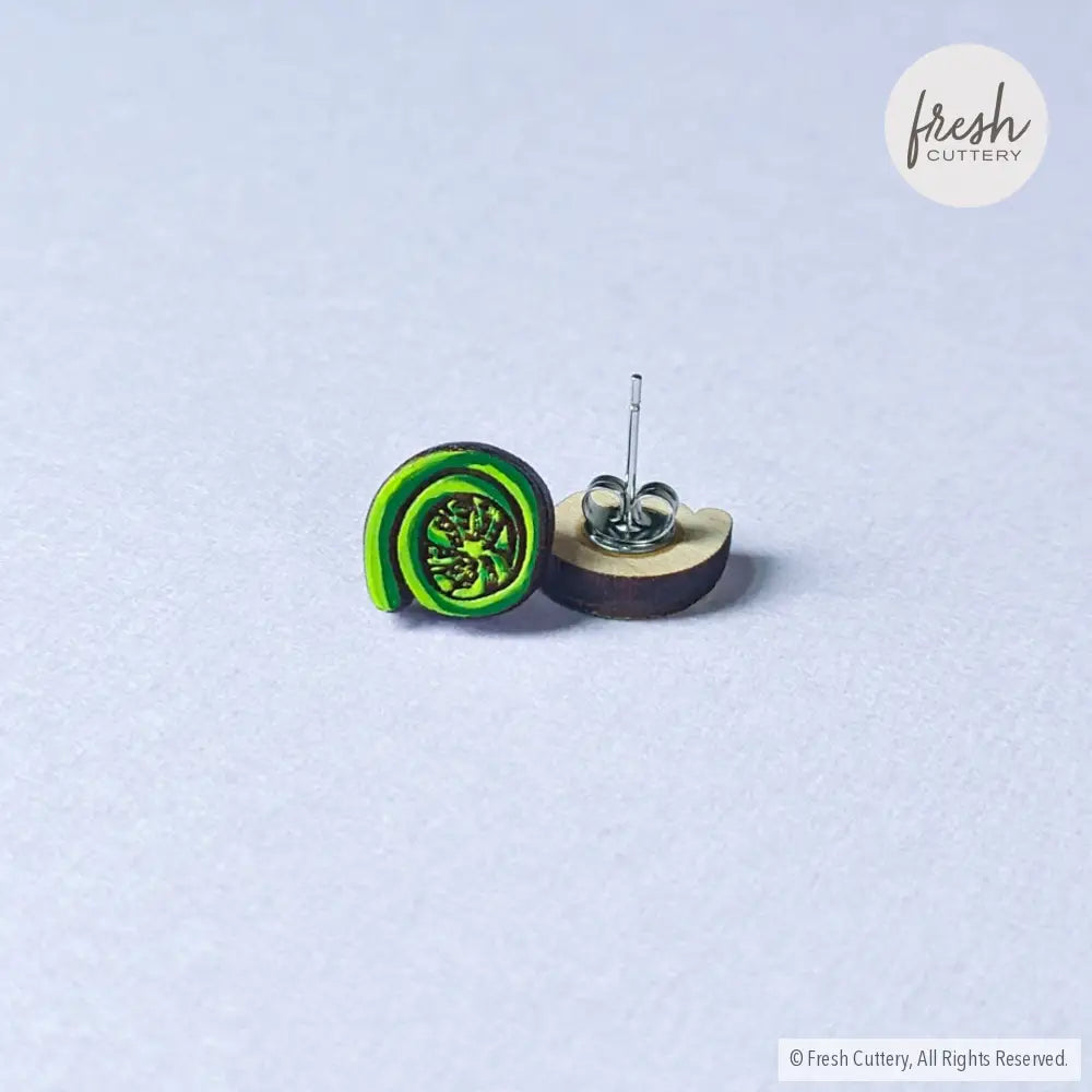 Fiddlehead Fern Studs