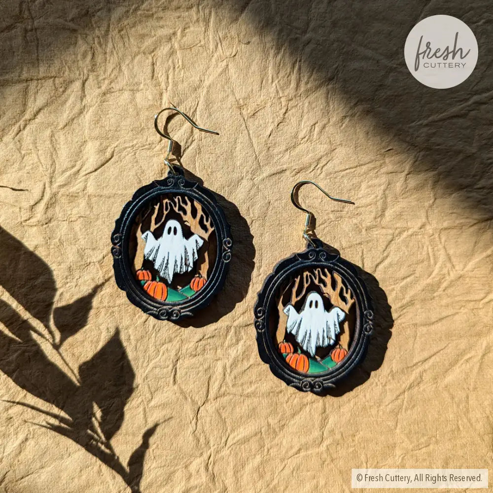 Framed Sheet Ghost Earrings Dangle And Drop