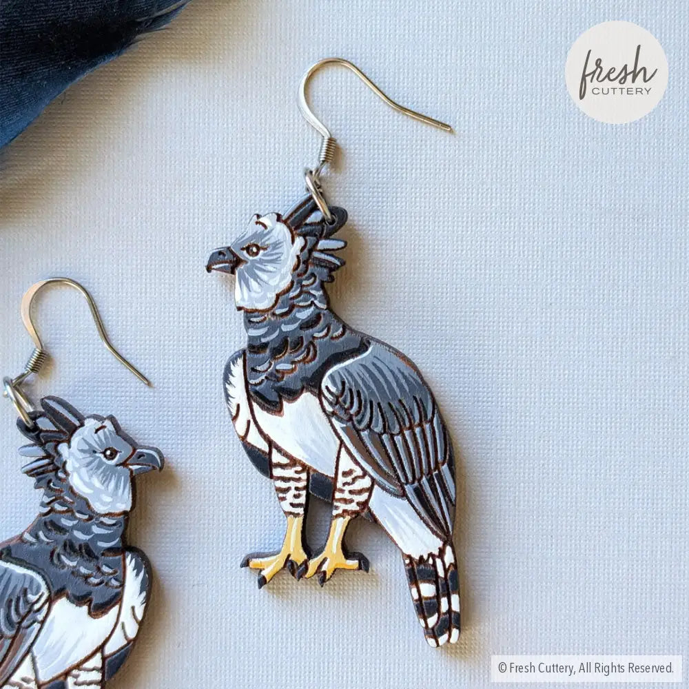 Harpy Eagle Earrings Dangle and Drop Earrings