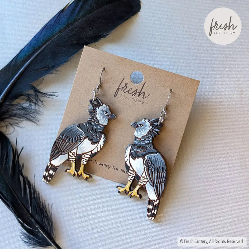 Harpy Eagle Earrings Dangle and Drop Earrings