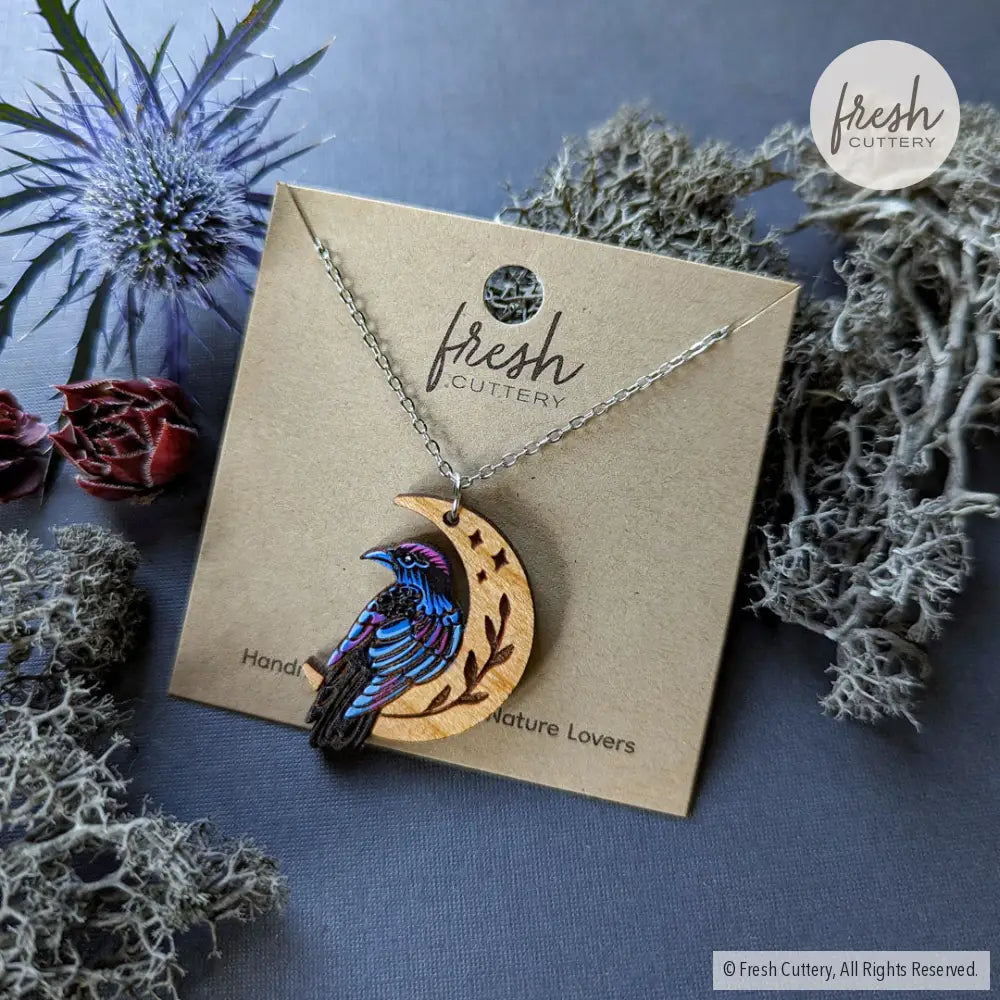 Mini Celestial Raven Necklace Necklaces