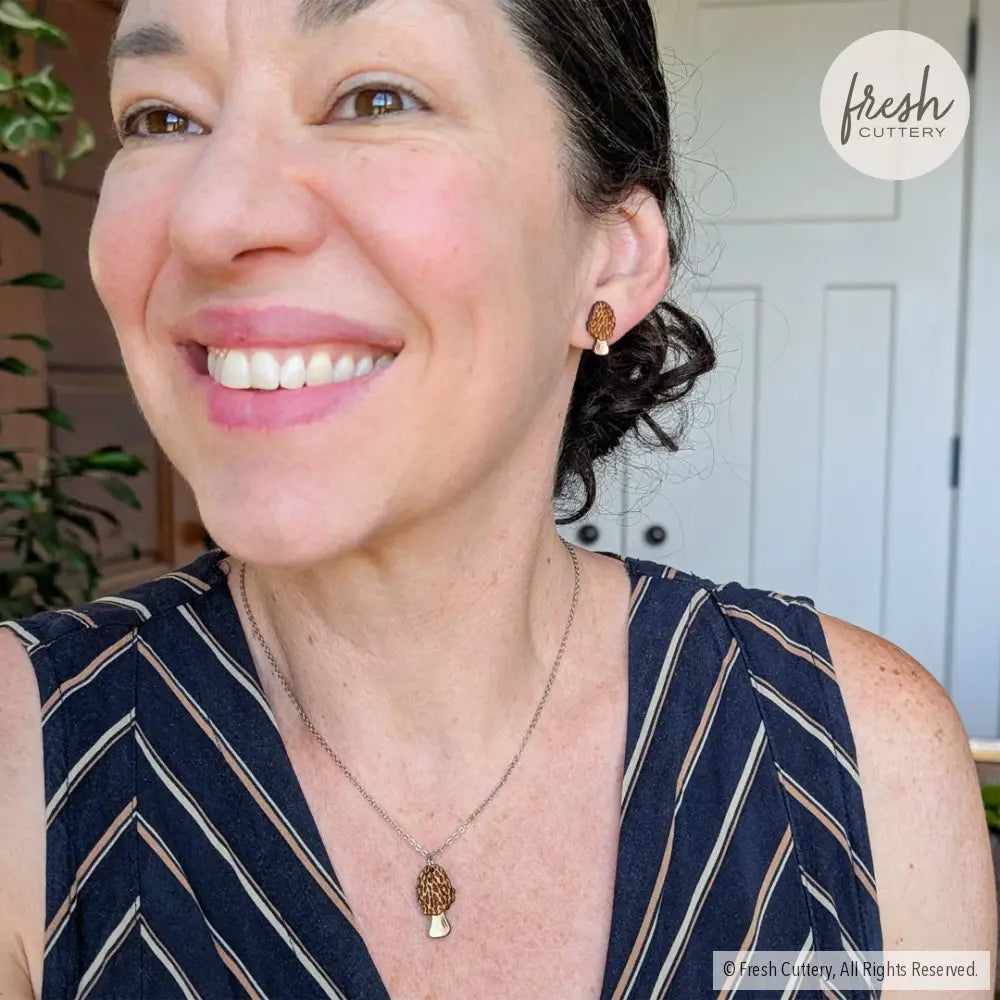 Morel Mushroom Necklace Necklaces