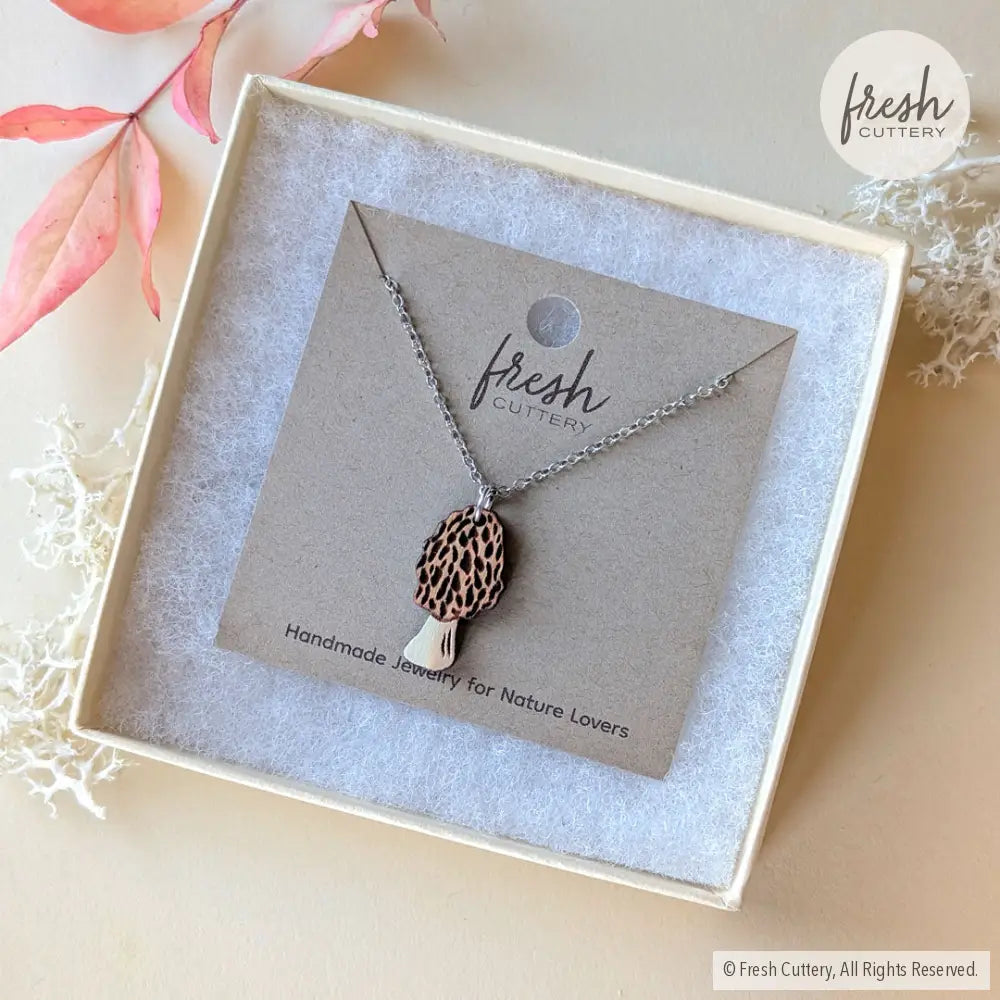 Morel Mushroom Necklace Necklaces