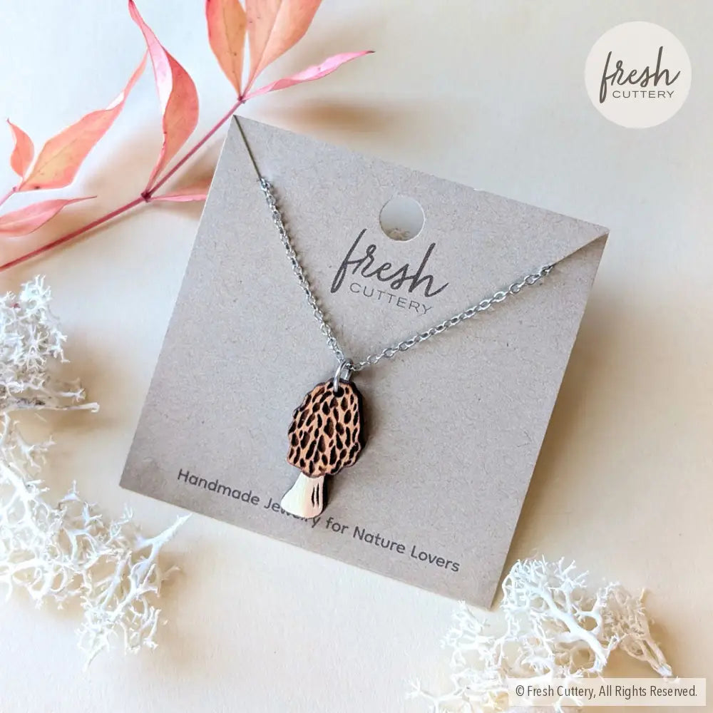 Morel Mushroom Necklace Necklaces