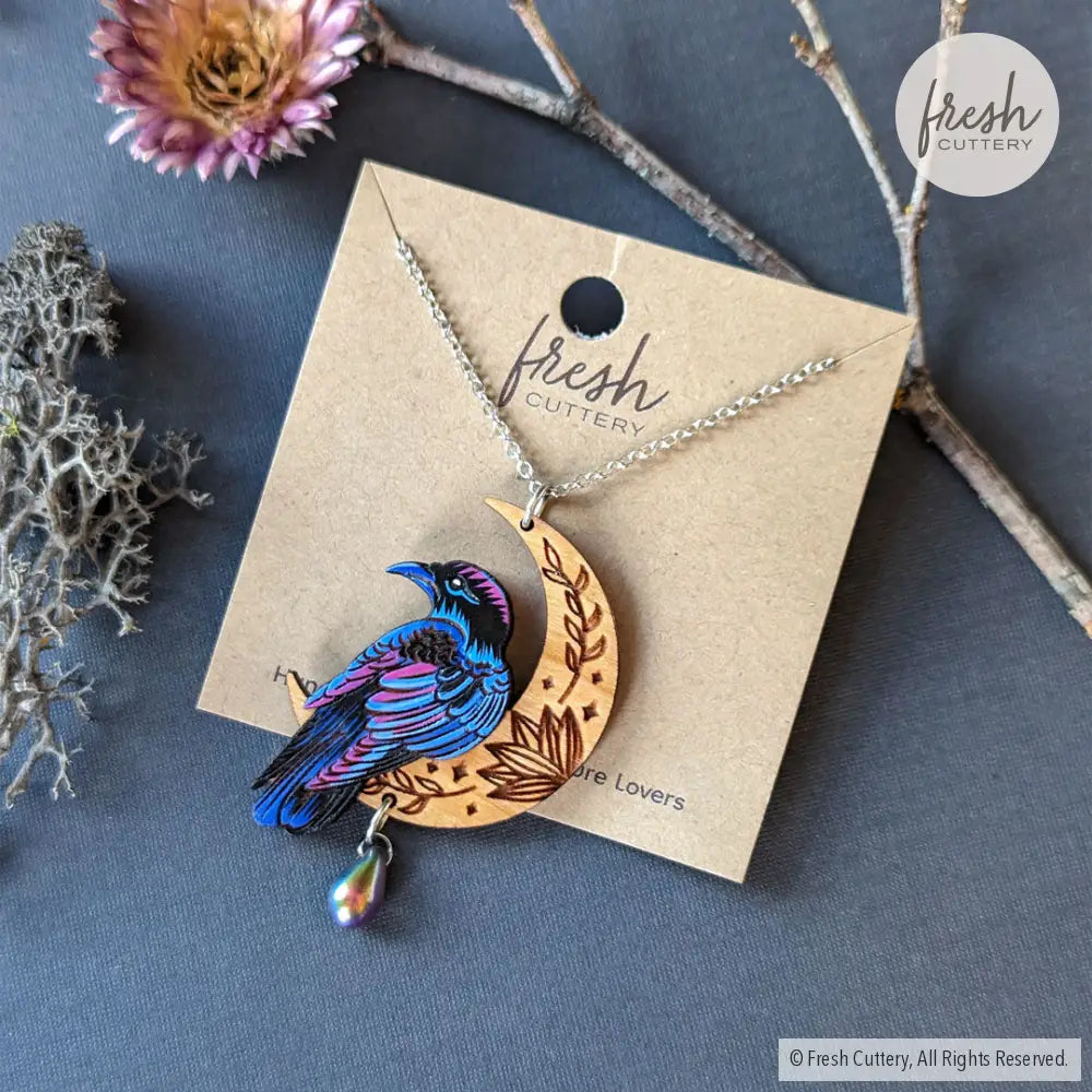 Mystical Raven Statement Necklace Necklaces