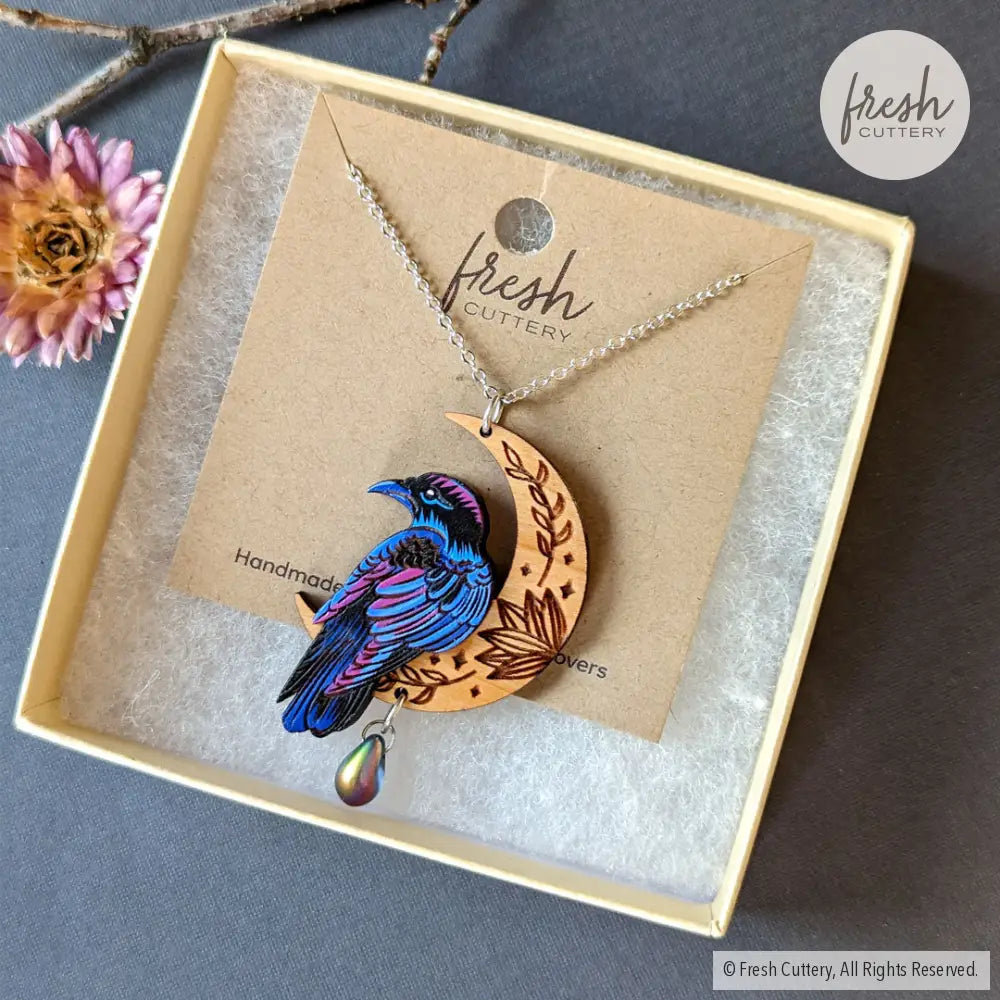 Mystical Raven Statement Necklace Necklaces