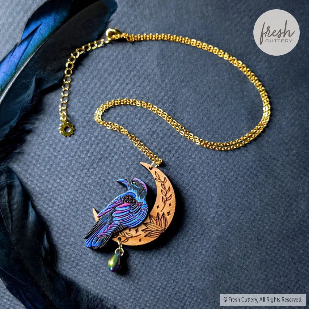 Mystical Raven Statement Necklace Necklaces