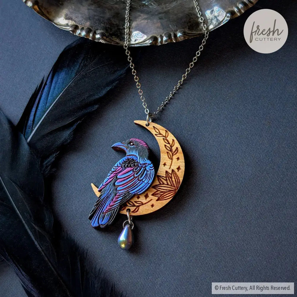 Mystical Raven Statement Necklace Necklaces
