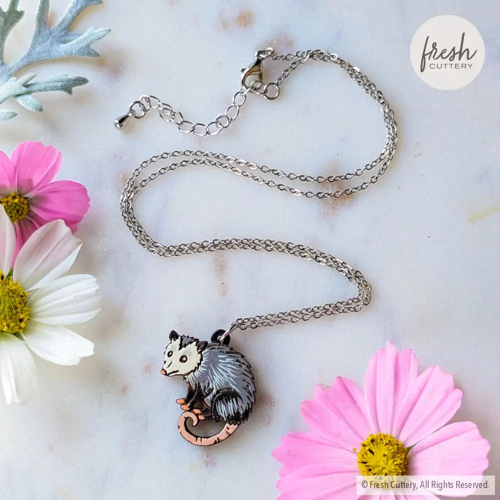 Opossum Necklace Silver Necklaces