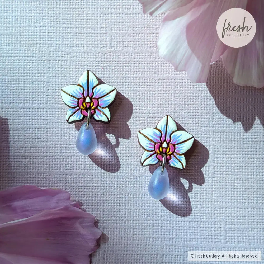 Orchid Drops Studs