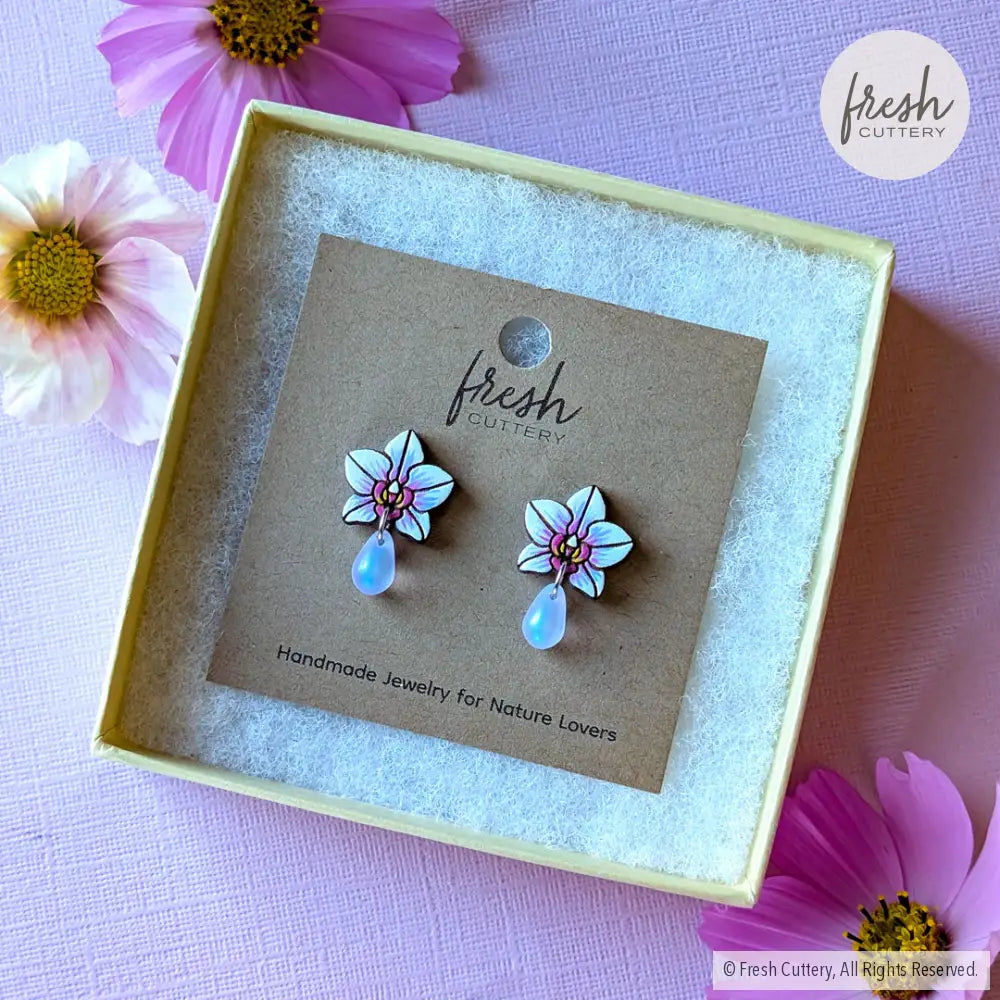 Orchid Drops Studs