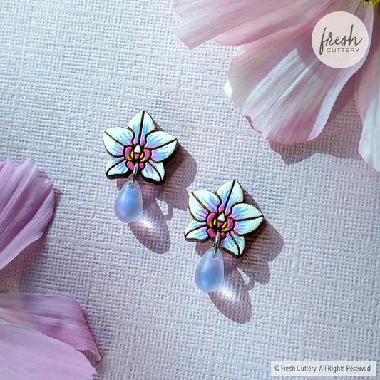 Orchid Drops Studs