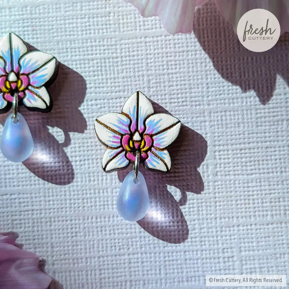 Orchid Drops Studs