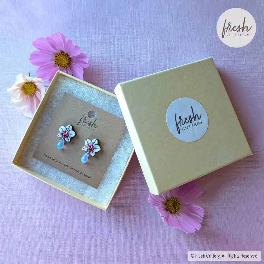 Orchid Drops Studs