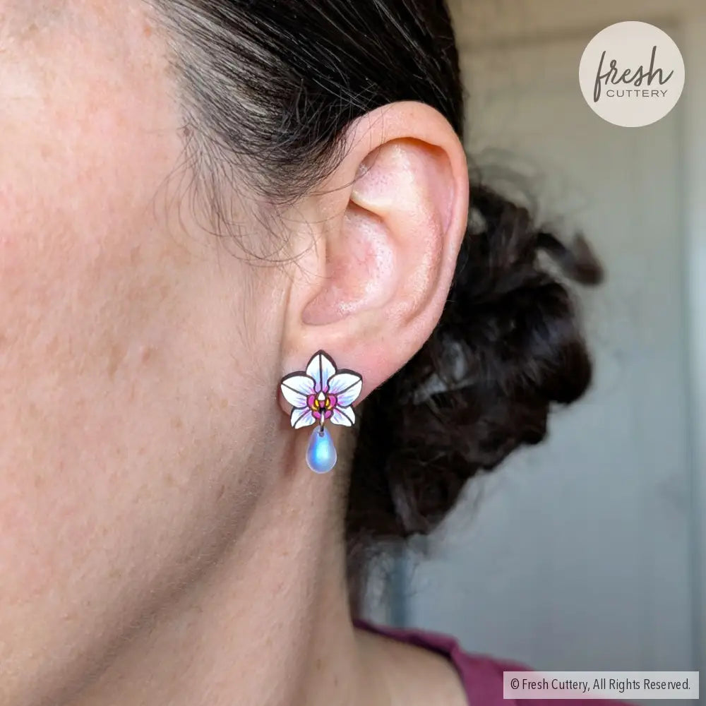 Orchid Drops Studs