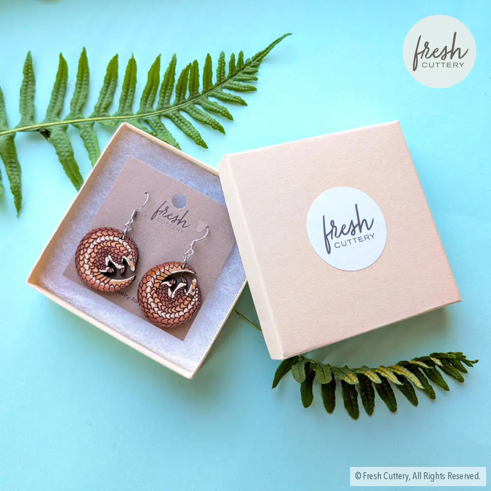 Pangolin Earrings Dangle and Drop Earrings