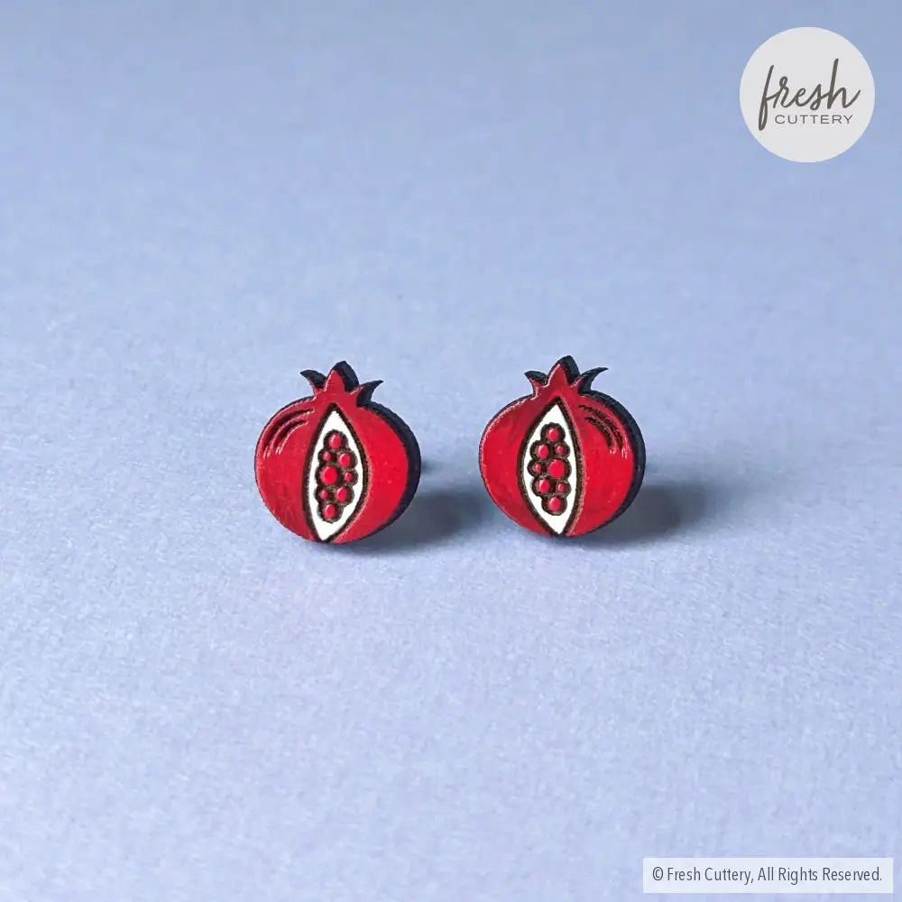 Pomegranate Studs