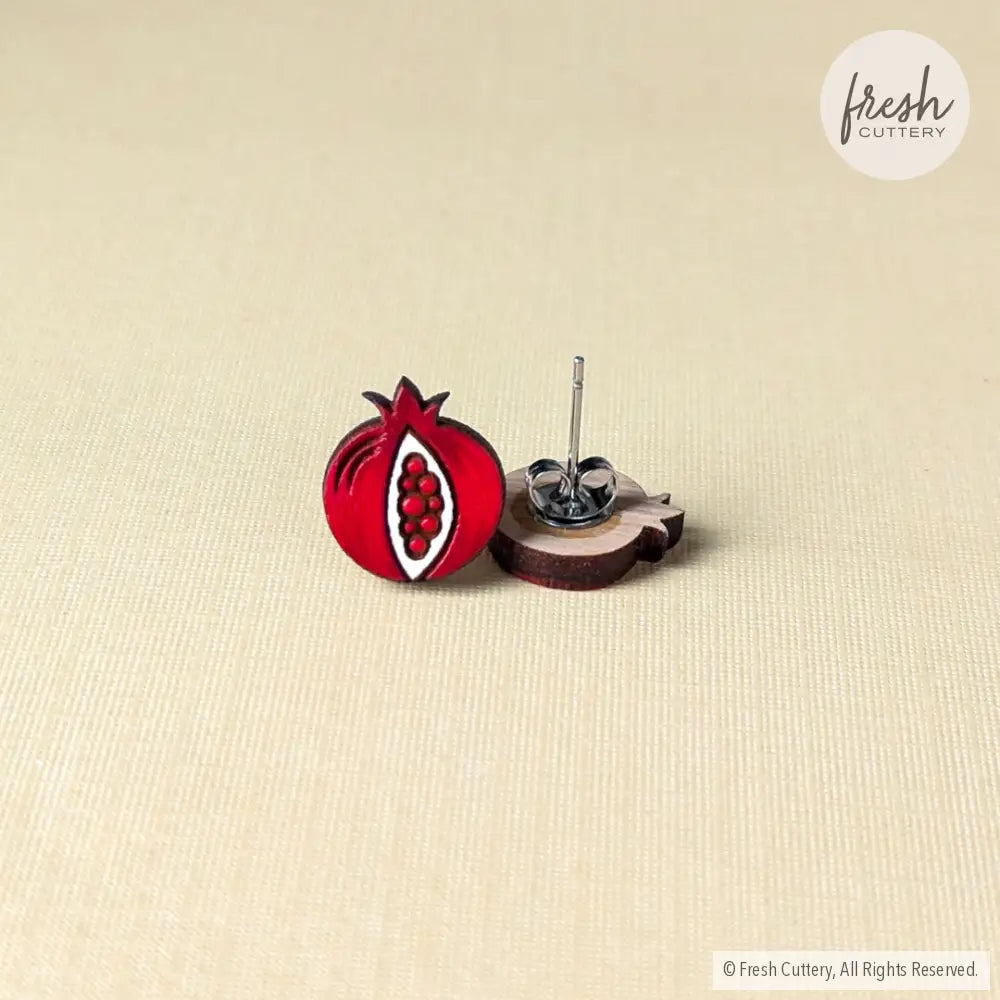 Pomegranate Studs