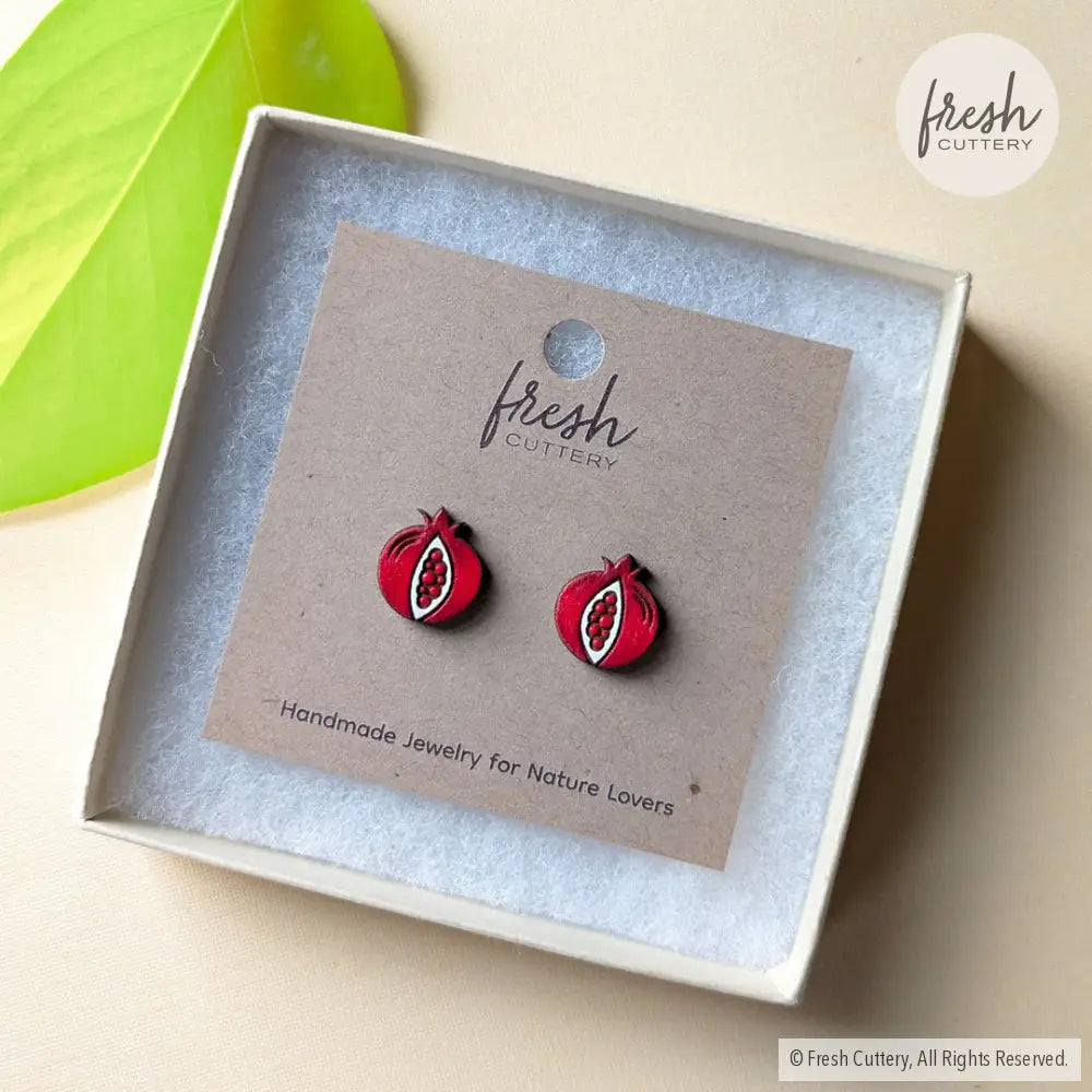 Pomegranate Studs