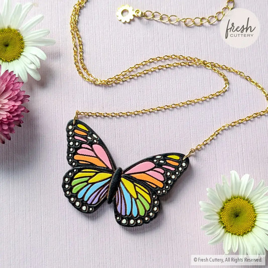 Pride Butterfly Necklace Necklaces
