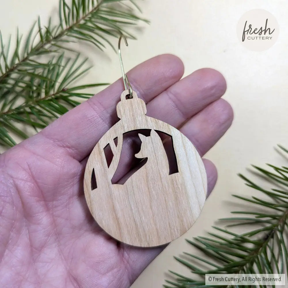 Red Fox Christmas Ornament Ornaments