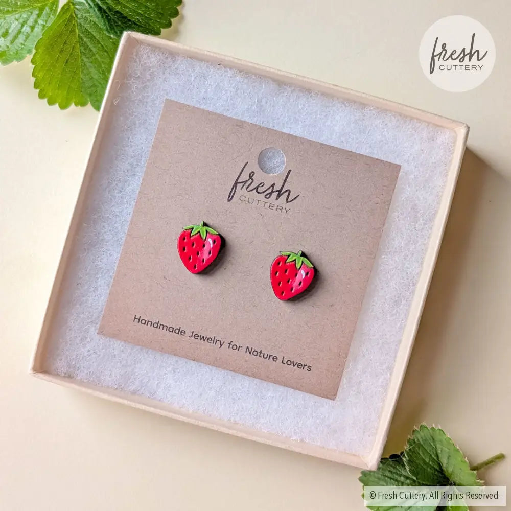 Strawberry Studs Studs