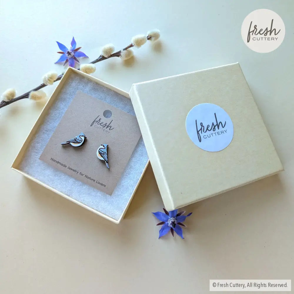 Tufted Titmouse Studs Studs