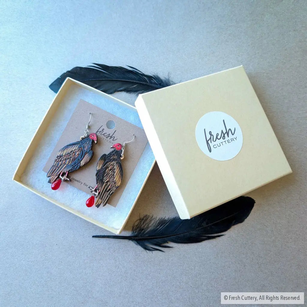 Turkey Vulture Earrings - Dangle and Drop Earrings