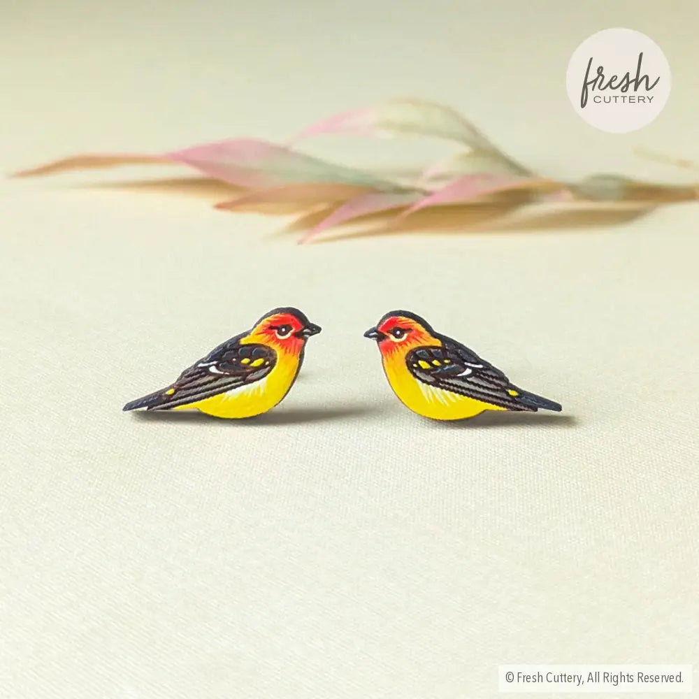 Western Tanager Studs