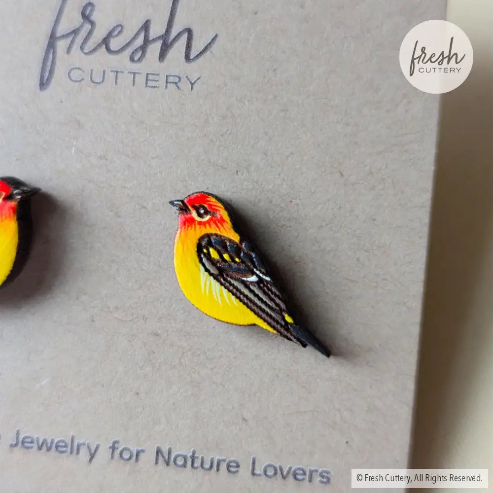 Western Tanager Studs