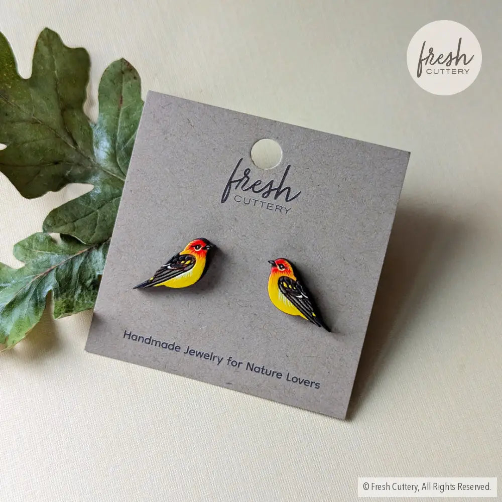 Western Tanager Studs