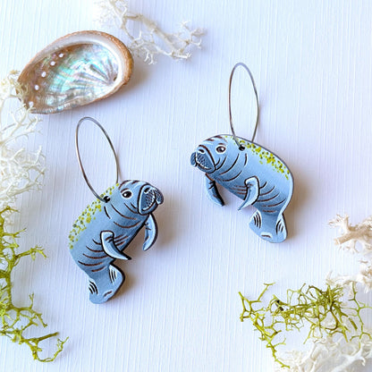 Manatee Earrings