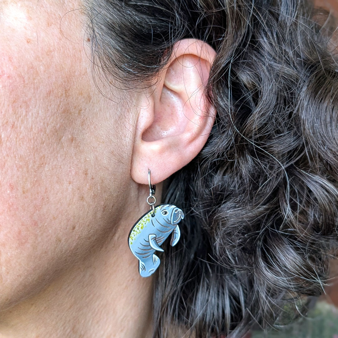 Manatee Earrings