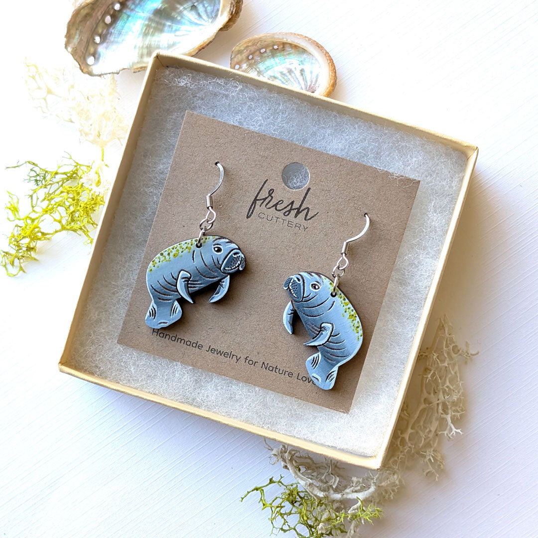 Manatee Earrings