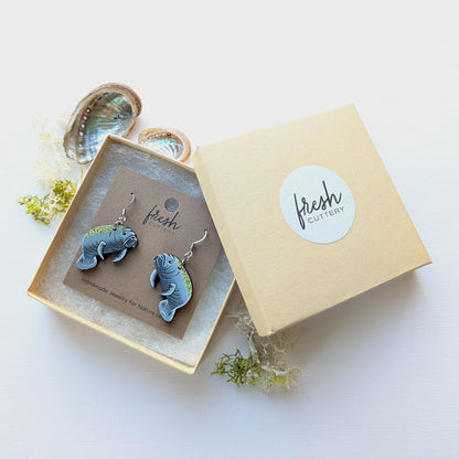 Manatee Earrings