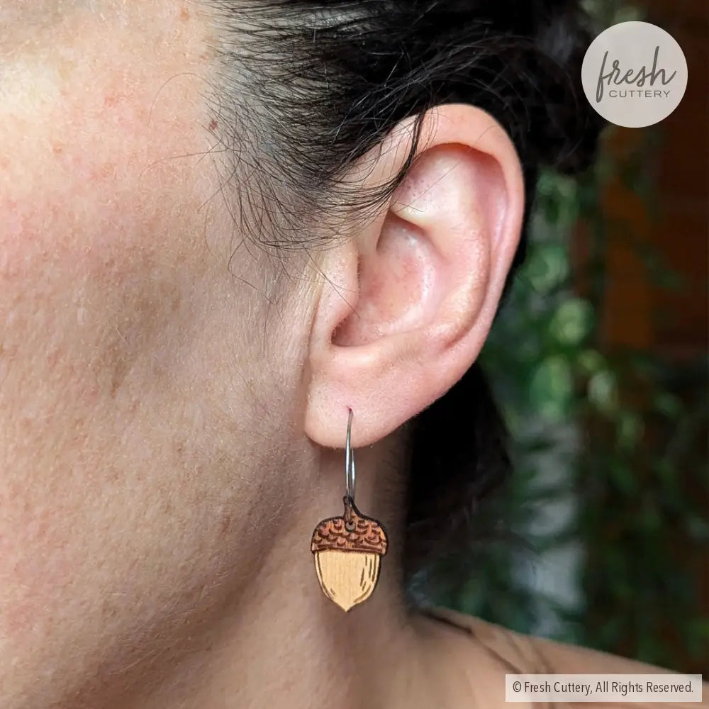 Acorn Earrings Dangle And Drop