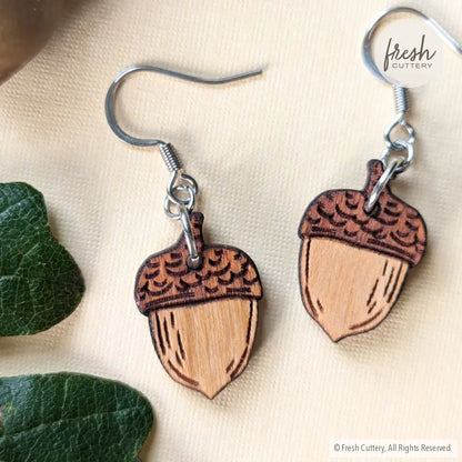 Acorn Earrings Dangle And Drop