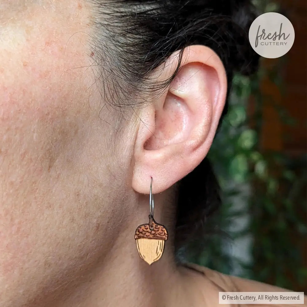 Acorn Earrings Dangle And Drop