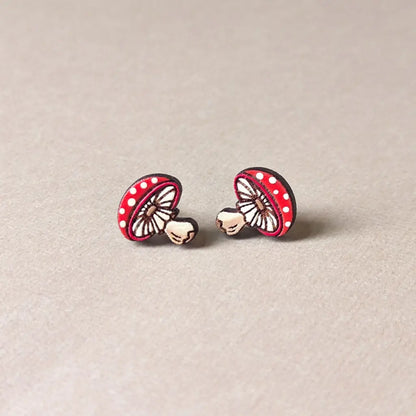 Amanita Mushroom Studs