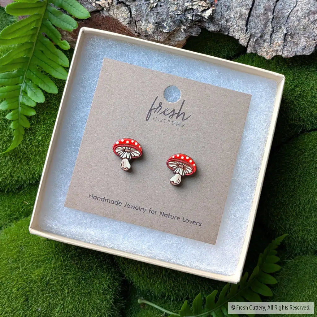 Amanita Mushroom Studs Studs