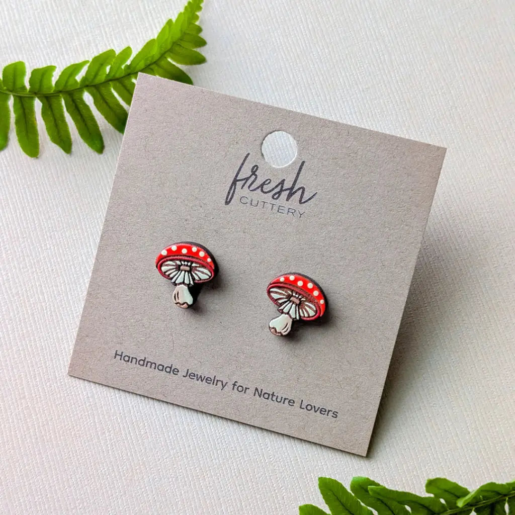 Amanita Mushroom Studs Studs