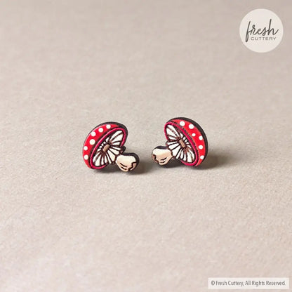 Amanita Mushroom Studs